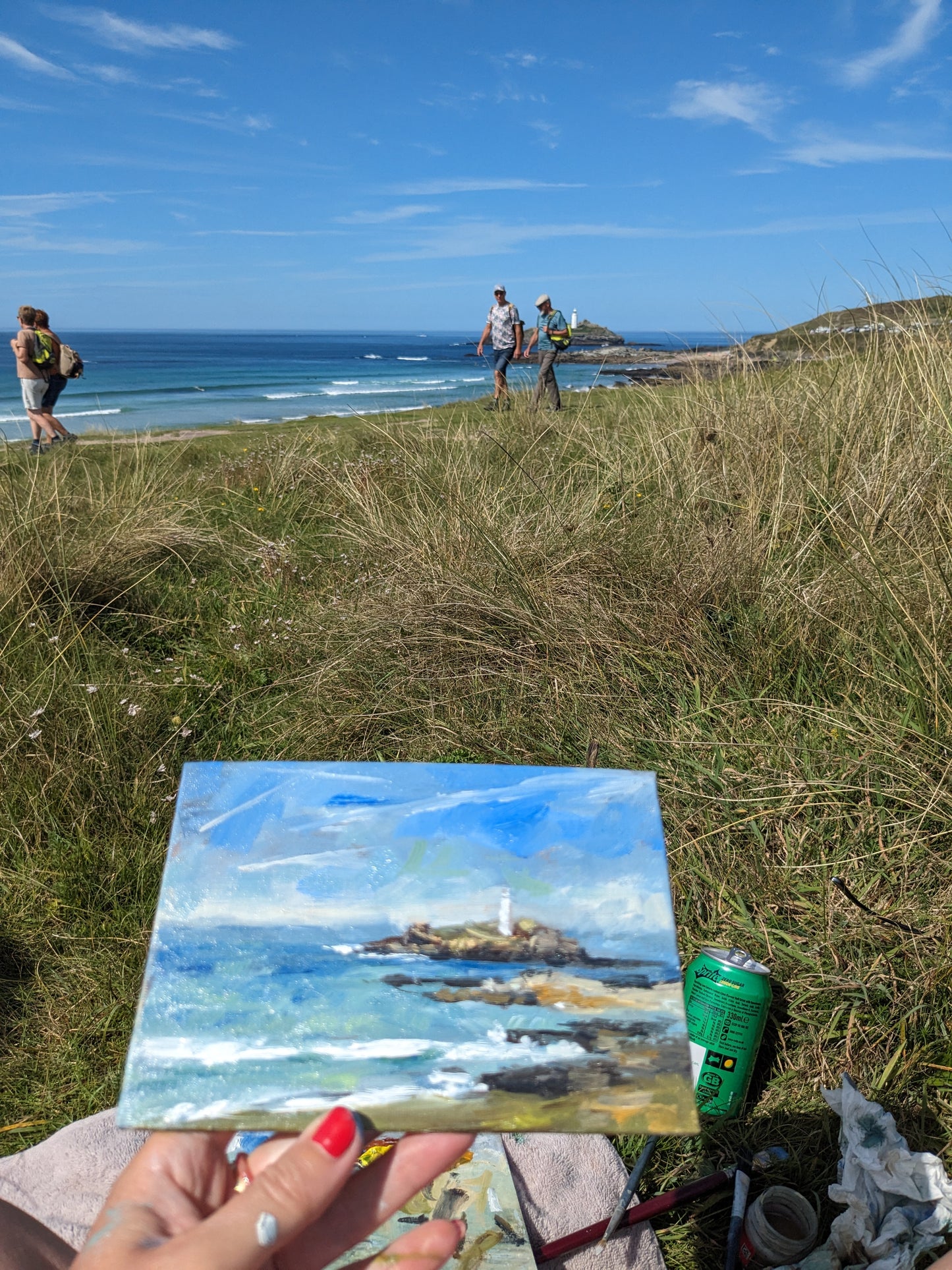 Godrevy Lighthouse from Gwithian [Highgate Contemporary Art November Anonymous Exhibition]