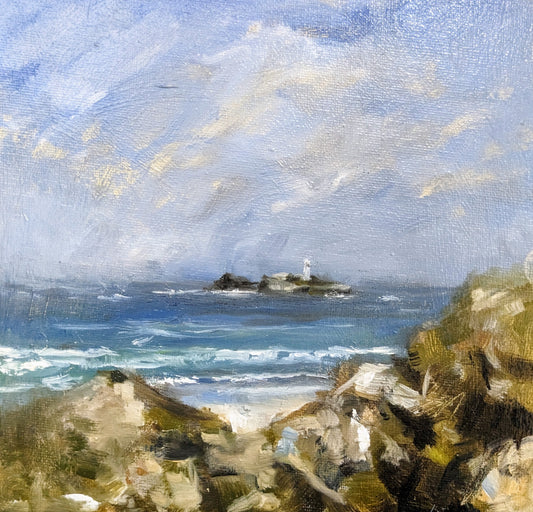 Godrevy Lighthouse from Gwithian [Donated, Edward Hain Trust, St Ives]