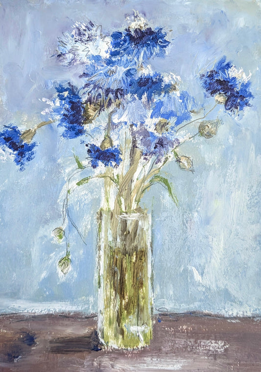 Cornflowers, Wilting